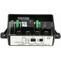 Inovtech - Acoplador separador para baterías de autocaravana Modelo - Acoplador de 2 baterías con 3 salidas y dispositivo de protección