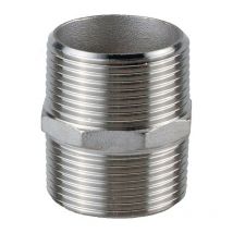 Springer - Acoplamiento doble NPS-1/2 pulgadas hexagonal l 35mm resorte (por 10)