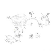 RO(ST650) racor de escape derecho original 118738288/0 - Stiga
