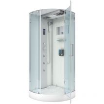 D37-10r0-ec Dusche Duschtempel Komplett Duschkabine 90x90 Mit 2k Scheiben Versiegelung - Acquavapore