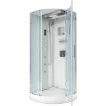 D37-10r3-ec Dusche Dampfdusche Duschtempel Duschkabine -th. 90x90 Mit 2k Scheiben Versiegelung - Acquavapore