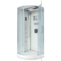 D37-20r2 Dusche Dampfdusche Duschtempel Duschkabine 100x100 Ohne 2k Scheiben Versiegelung - Acquavapore
