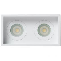 Acre Empotrable de techo blanco cuadrado 2 luces IP44