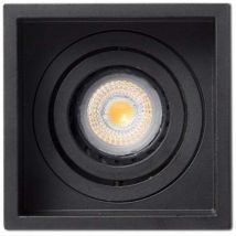 Acre Empotrable de techo orientable negro cuadrado