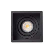 Acre Empotrable de techo orientable negro cuadrado