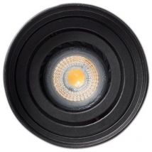 ACRE Empotrable de techo orientable negro redondo 2 luces