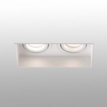 ACRE Spot orientable carré blanc double