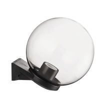 Acrilux Applique Sfera Con Braccio, Ø 25 Cm, Fumè