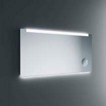 Lineabeta - Acrux 120x80cm miroir led avec cadre blanc et miroir