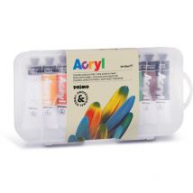 Confezione 10 Tubetti in Alluminio 18ml Acrilico