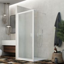 Forte - Acryl Duschwand Walk In 110 Cm H 190 Mod. Beatrix Profile