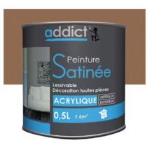 Eg Mehrzweck-Acrylfarbe seidenmatt 0.5L Farbe Taupe - Addict