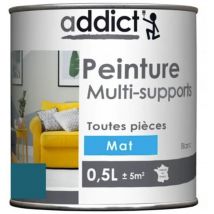 Acrylfarbe für verschiedene Untergründe, Petrolblau matt, 0,5 Liter.