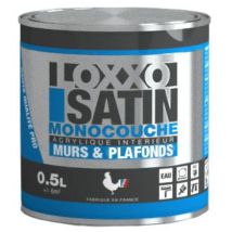 Acrylfarbe Satin Einzeltönung Wände & Decken 0,5 L - Loxxo