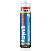 Acrylique Pro-W Premium- Acryl 310ml, noir Soudal Par 15)