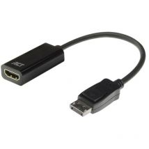 Adapter von DisplayPort-Stecker auf HDMI-Buchse - 4K @ 30 Hz - 0.15 m