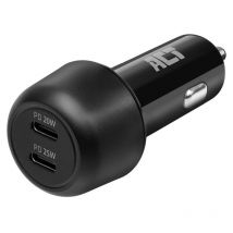 Chargeur de voiture usb-c, 2 x usb-c, fonction Power Delivery pour voitures et camions, recharge rapide de 2 appareils simultanément, adapté aux