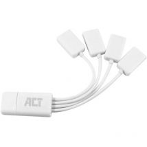 ACT - Hub usb 2.0 de 4 puertos modelo araña