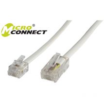 RJ11 - RJ45 cable, White 1.0m 1 m Blanco - ACT