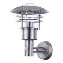 Applique Lampada da parete Lanterna Luce da patio Lampada da balcone, rilevatore di movimento IP44 Resistente alle intemperie, acciaio inox