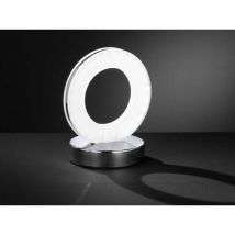 Kleine led Tischleuchte ole Silber Chrom, Höhe 17cm