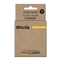 Encre Actis Kb-1000y (remplacement Pour Brother Lc1000y/lc970y Standard 36 Ml Jaune)