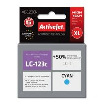 AB-123CN Tinte (Ersatz für Brother LC123C/LC121C Supreme 10 ml cyan) - Activejet