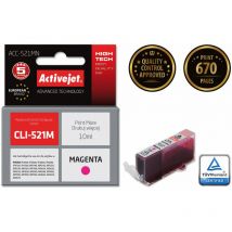 Activejet - ACC-521MN - Compatible - Encre à pigments - Magenta - Canon - CLI-521M - 1 pièce(s)
