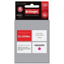 Activejet - ACC-551MN - Compatible - Encre à pigments - Magenta - Canon - Impression à jet d'encre - 15 ml