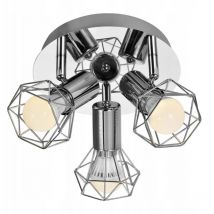 Aje-blanka 3pp illuminazione a soffitto argento e14 - Activejet