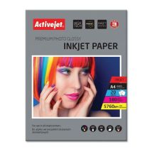 Papel brillante AP4-180G20 (A4 20 unidades) - Activejet