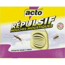 Acto - Mouches-moustiques cassette répulsif 20 g