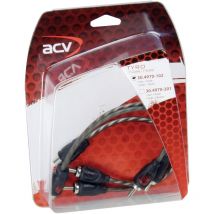 30.4970-102 Cinchkabel 0.3 m [1x Cinch-Buchse - 2x Cinch-Stecker] - ACV