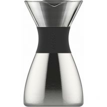 Ad-N-Art Asobu Pour Over Filterkaffeebereiter Silber Schwarz (Pourover silver/black)