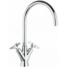 910102 adagio Grifo Bimando de Lavabo Caño Giratorio 190mm Cromo - Ramon Soler