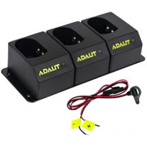 Ladestation für L-3000, Anzahl Ladeplätze 3, 12/24 v - Adalit