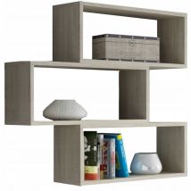 Hängeregal, Sonoma-Eiche, für ein Bücherzimmer - Adam