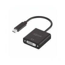 Approx - APPC51 adaptador de cable de vídeo 0,13 m usb Tipo c dvi Negro