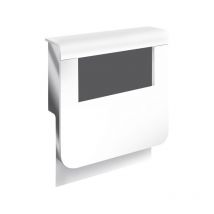 Adaptador blanco para zócalo, Al. 19 x P.16,5 cm TEHALIT