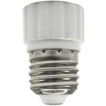 Elec - Adaptador Casquillo E27 a GU10, Plástico pc, 60W Potencia Máxima, Tensión 220-240 Vac, Frecuencia 50 Hz, Protección IP20, Clase i, Instalación