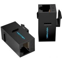 Vention - Adaptateur rj45 connecteur ipgb0-5 cat6 utp/ rj45 femelle - rj45 femelle/ 5 pcs/ noir