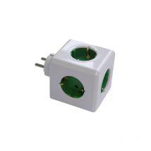 Adaptador cubo 5 Tomas con toma de tierra