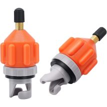 Linghhang - Adaptador de bomba para tabla de surf de remo inflable, paquete de 2, adaptador de válvula de aire Schrader estándar universal para botes