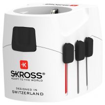 Skross - 1.302471 adaptador de enchufe eléctrico Universal Blanco
