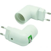 Adaptador Electraline con portalámparas y enchufe - 70190