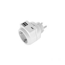 Cargador adaptador 2 usb + 1 usb c