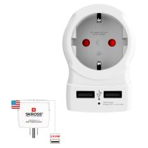 Skross - adaptador europeo a estados unidos usb 1500281