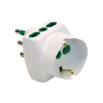 Fanton - Adaptador 87240 de S17 a 2P17/11+1P40 Sistema Vertical Blanco