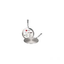 Induktions- auf Ceranfeld Adapter Ø24cm aus Aluminium mit Edelstahlgriff
