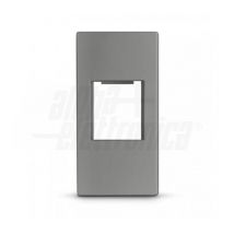 Alpha Elettronica - Adaptador keystone compatible con bticino matixgo alpha electronics 1 módulo gris - 96-500-18